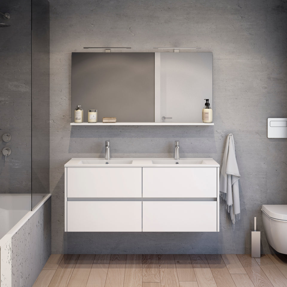 Movel wc suspenso com lavatorio duplo
