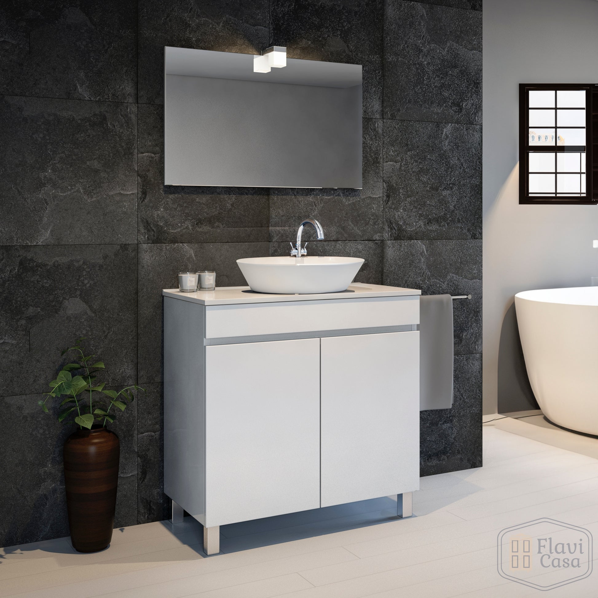 movel casa de banho pequeno com lavatorio